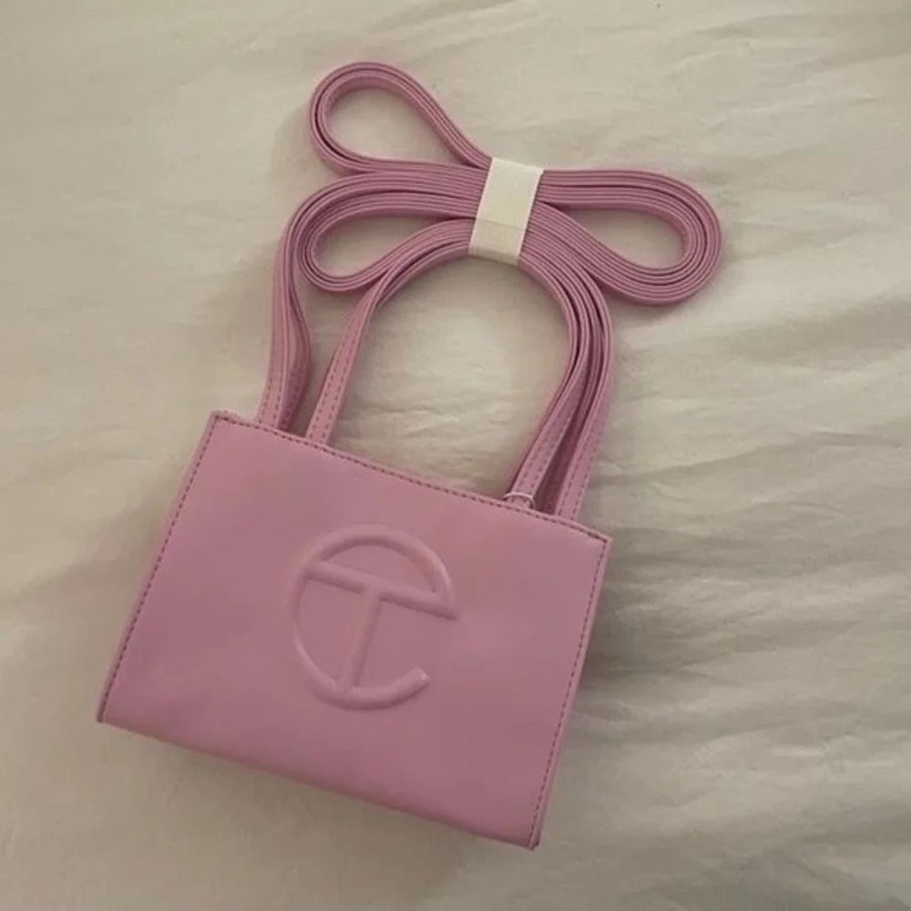 Brand New Telfar Small Pink Bubble gum Shopping Bag